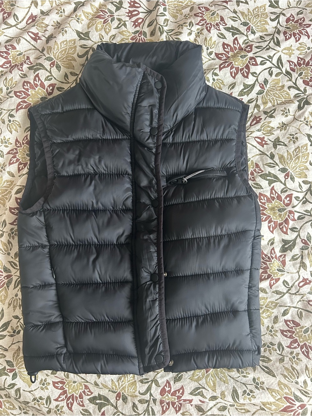 Zara Black Puffer Vest